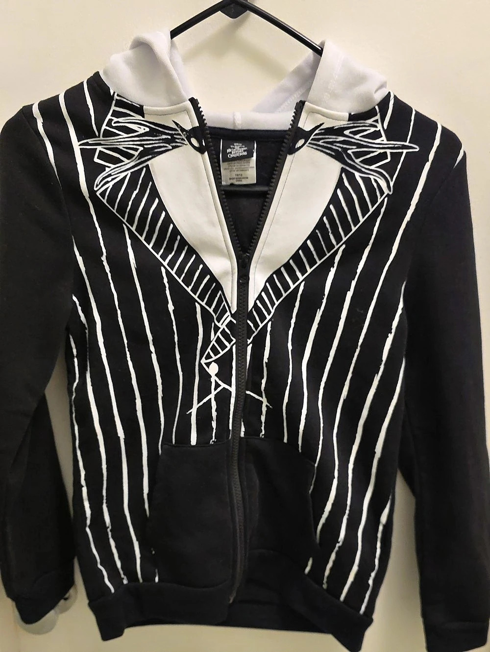 Disney The Nightmare Before Christmas Jack Skellington Costume Zip-Up Hoodie